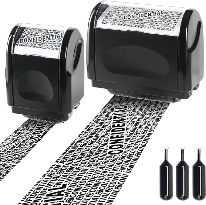 🔥🔥SALE 49% OFF!!-Privacy Protection Security Roller Stamp — Address & Billing Info Blocker, Home & Office Mailing Essentials 100m Long-Lasting Roll