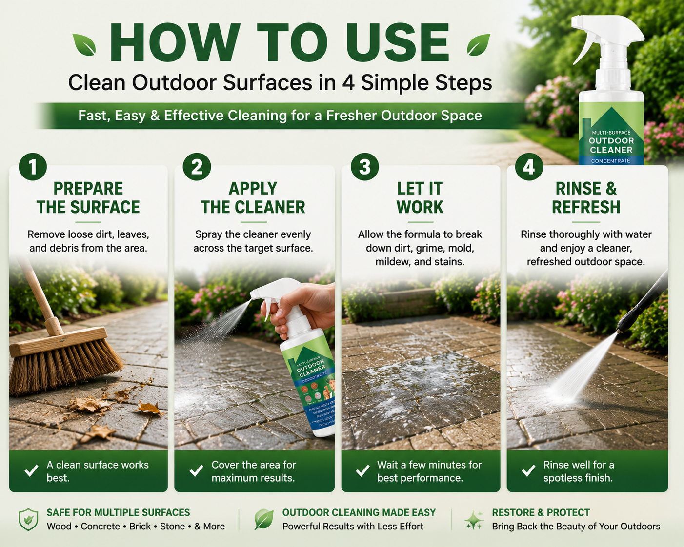Multi-Surface Outdoor Cleaner Concentrate