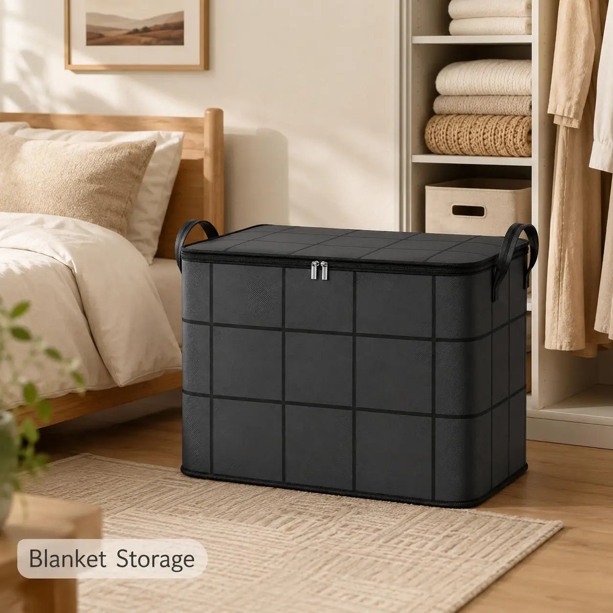 🔥Summer Limited-Time 50% OFF 🎁 – Large Capacity Zippered Fabric Organizer for Bedding & Clothes🛒