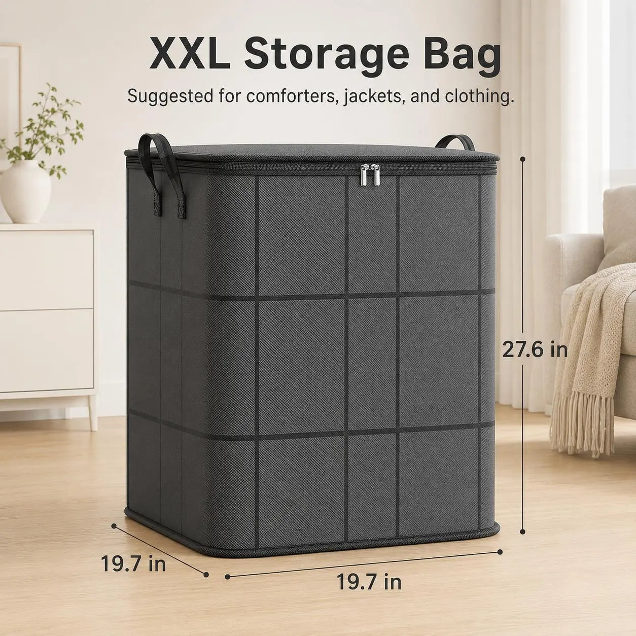 🔥Summer Limited-Time 50% OFF 🎁 – Large Capacity Zippered Fabric Organizer for Bedding & Clothes🛒