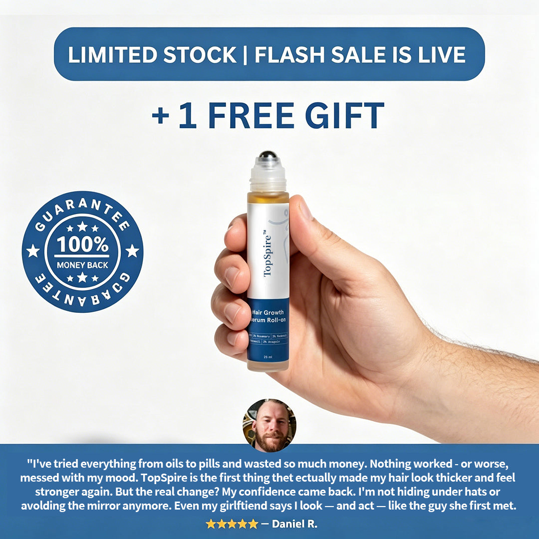 Advanced Hair Growth Roll-on Serum-Two minutes, twice a day.