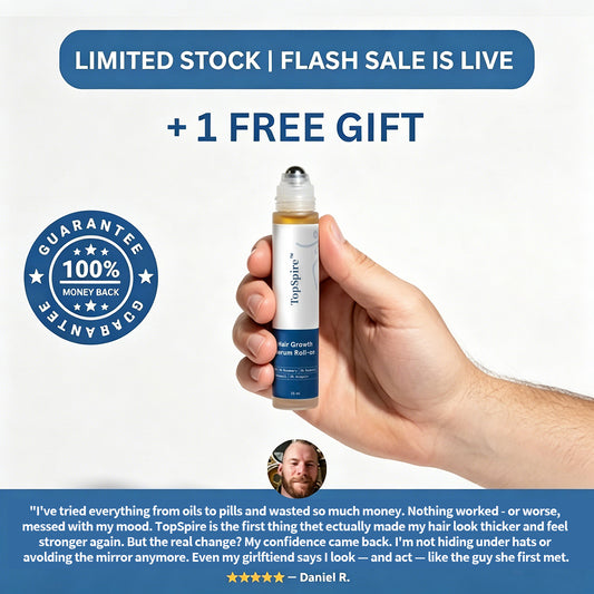 Advanced Hair Growth Roll-on Serum-Two minutes, twice a day.