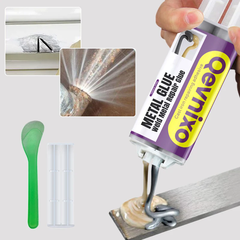 🥳2026 HOT SALE🥳💞50K+ SOLD!🚗💨 50% OFF! Weld Metal Repair Glue – Repairs exhaust pipes, metal pipes & more. Cures at room temp – sand, drill & paint after curing! 🌟💪