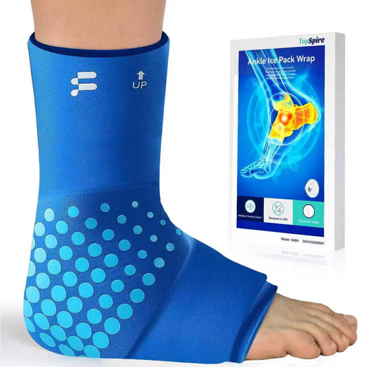 Ice Pack Wrap Wearable icepack Ankle Brace – Reusable Wrap for Sore Feet, Swelling & Daily Relief