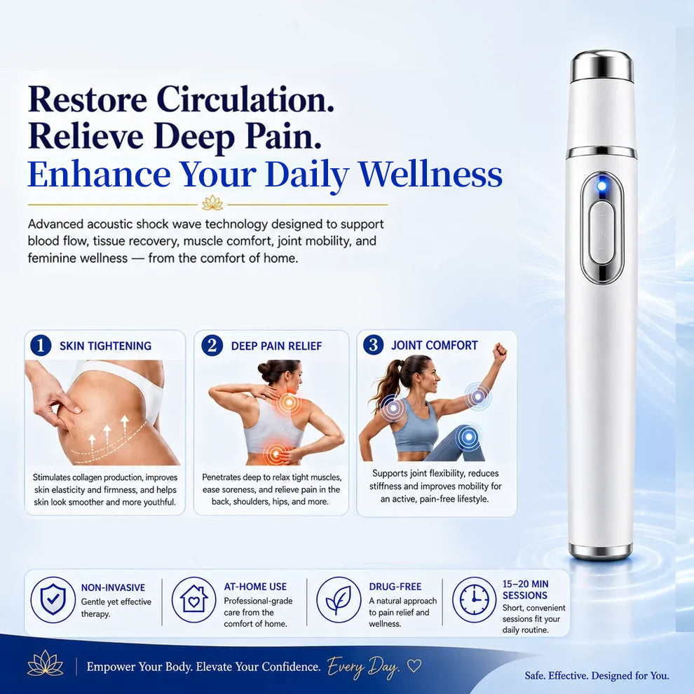 Advanced Acoustic Shockwave Massager - Deep Muscle & Joint Relief