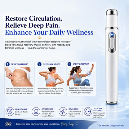 Advanced Acoustic Shockwave Massager - Deep Muscle & Joint Relief