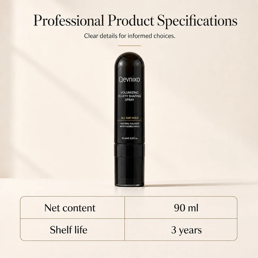 90ml Fluffy Hair Shaping Spray Long Lasting Volumizing Mist with Peach Fragrance