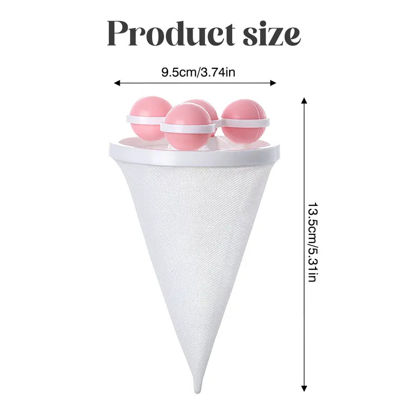Washing Machine Filter Bag, Reusable Floating Hair Filter for Laundry