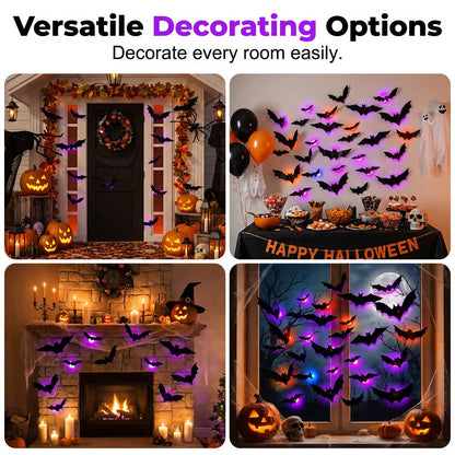 🎃 Halloween Sale 70% OFF 🦇 24PCs-3D Halloween LED Wall Decor