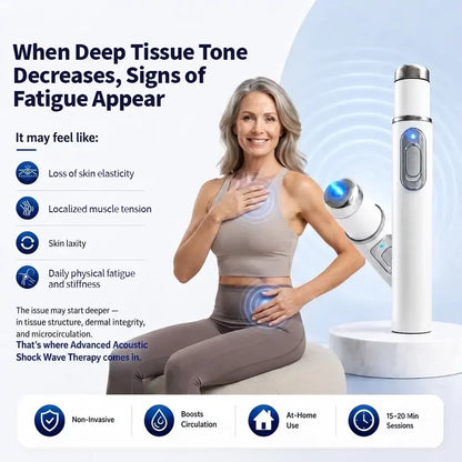 Advanced Acoustic Shockwave Massager - Deep Muscle & Joint Relief