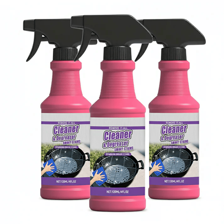 🔥 Non-Toxic Grill Cleaner - No Scrubbing, Cuts Grease In Seconds💧