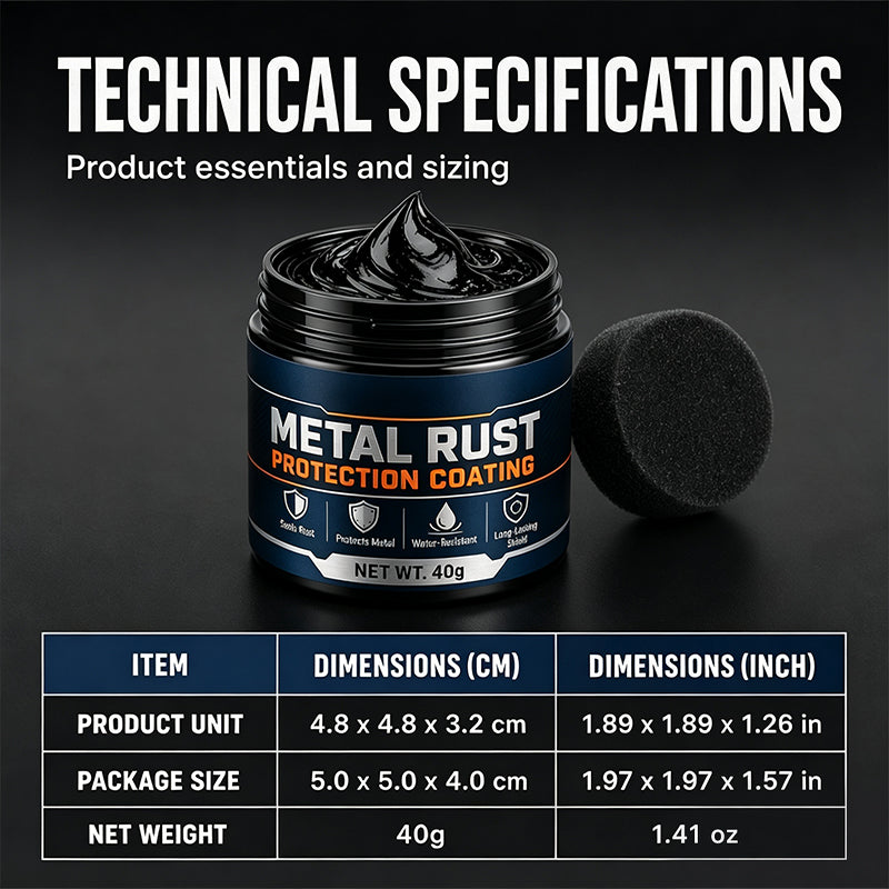 Metal Rust Protection Black Repair Paste