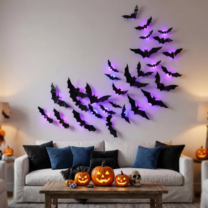🎃 Halloween Sale 70% OFF 🦇 24PCs-3D Halloween LED Wall Decor