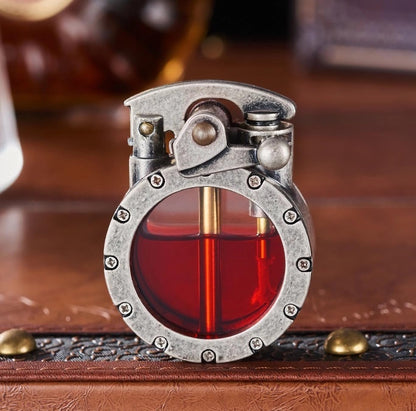 🔥Hot Sale-49% OFF🔥💖🎁Vintage Trench Lighter Transparent Kerosene Lighter Antique Steampunk Lighter（Fuel NOT included）