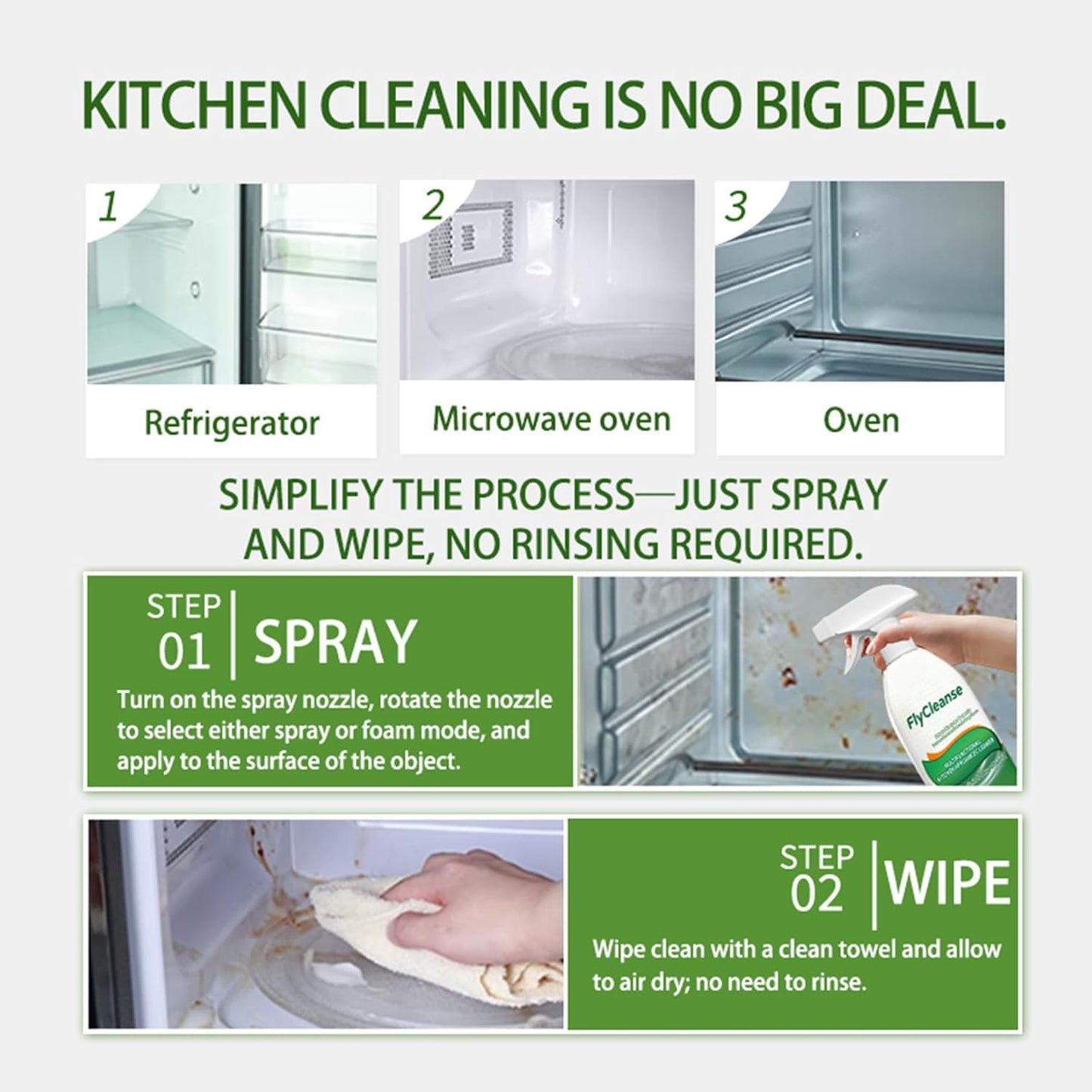 🔥Last Day 50% OFF🔥 Multi-Purpose Kitchen Grease Cleaner