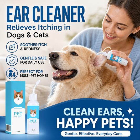 🏆 Last Day Special Price ! 🐱Buy 2 Get 1 Free🐶 Ear cleaner, Relieves itching in dogs & cats