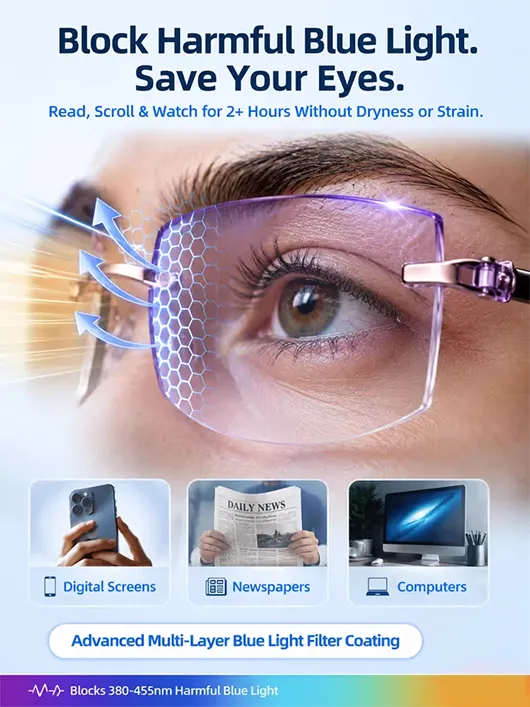 [Regain Your Youthful Vision] Smart Zoom Diamond-Cut Reading Glasses