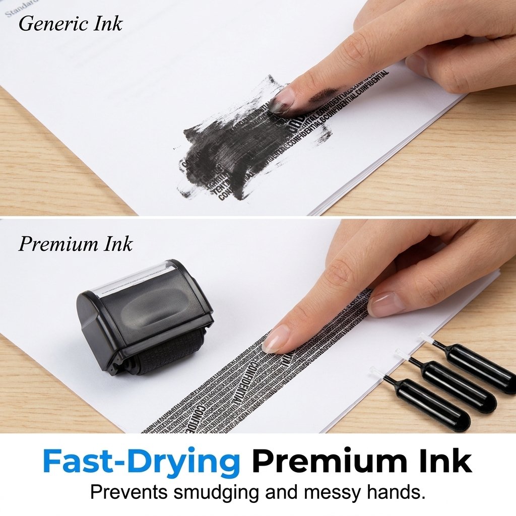 🔥🔥SALE 49% OFF!!-Privacy Protection Security Roller Stamp — Address & Billing Info Blocker, Home & Office Mailing Essentials 100m Long-Lasting Roll