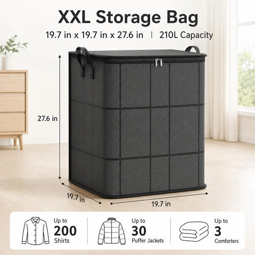 🔥Summer Limited-Time 50% OFF 🎁 – Large Capacity Zippered Fabric Organizer for Bedding & Clothes🛒