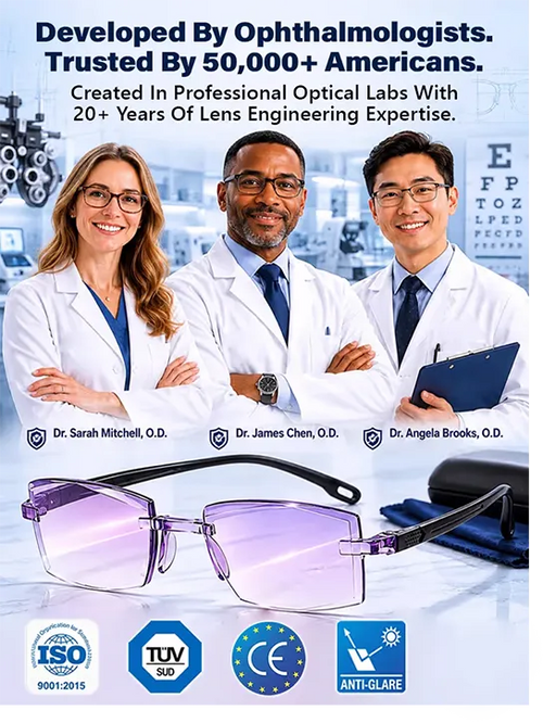 [Regain Your Youthful Vision] Smart Zoom Diamond-Cut Reading Glasses