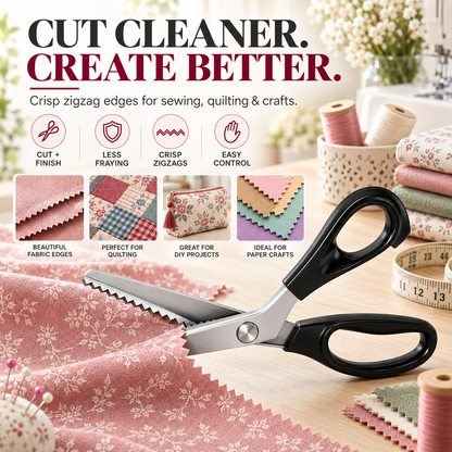 💥Special Sale🔥Stainless Steel Zig Zag Scissors with Serrated Teeth