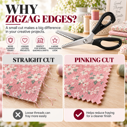 💥Special Sale🔥Stainless Steel Zig Zag Scissors with Serrated Teeth