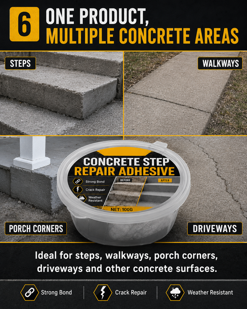 Concrete repair for multiple areas