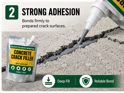 🏠 Waterproof Concrete Crack Filler for Indoor & Outdoor Use