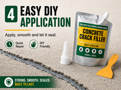 🏠 Waterproof Concrete Crack Filler for Indoor & Outdoor Use