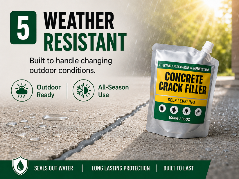 Weather resistant Concrete Crack Filler