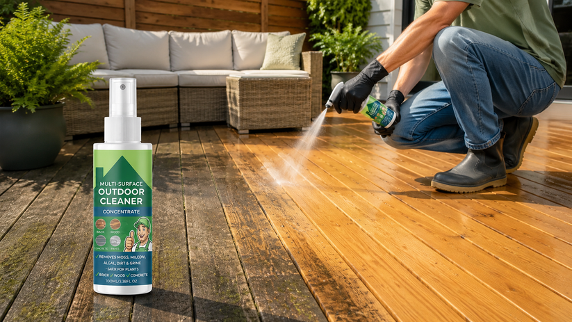 Multi Surface Outdoor Cleaner cleaning scene