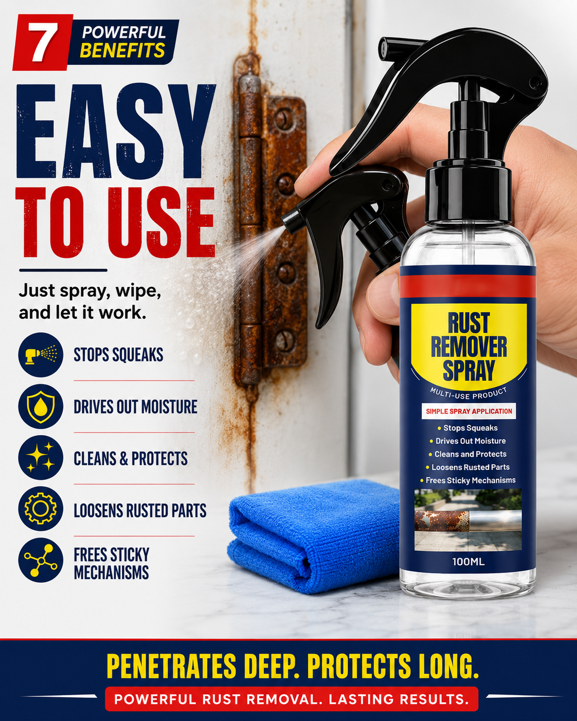 Multi-Purpose Rust Remover Spray & Lubricant