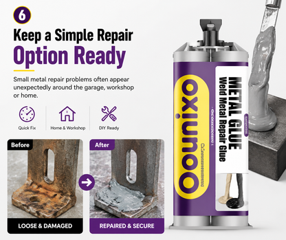 🥳2026 HOT SALE🥳💞50K+ SOLD!🚗💨 50% OFF! Weld Metal Repair Glue – Repairs exhaust pipes, metal pipes & more. Cures at room temp – sand, drill & paint after curing! 🌟💪