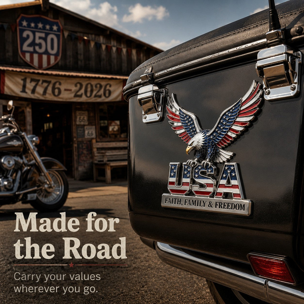 250th Anniversary 49% OFF - ★USA Faith, Family & Freedom★ Metal Emblem