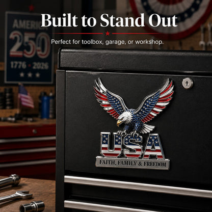 250th Anniversary 49% OFF - ★USA Faith, Family & Freedom★ Metal Emblem
