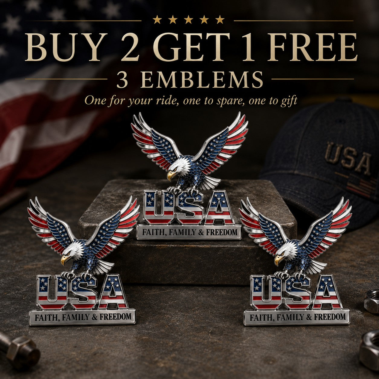 3 Emblems🔥💥-🔥BUY 2 GET 1 FREE