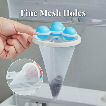 Washing Machine Filter Bag, Reusable Floating Hair Filter for Laundry