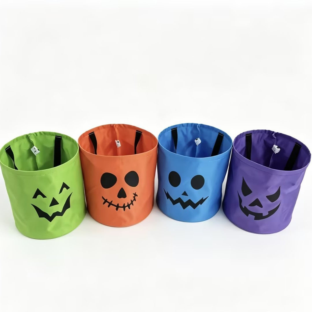 Halloween Candy Bucket – Reusable Trick-or-Treat Treat Bag