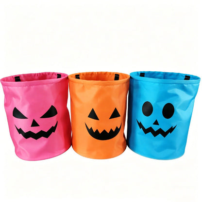 Halloween Candy Bucket – Reusable Trick-or-Treat Treat Bag