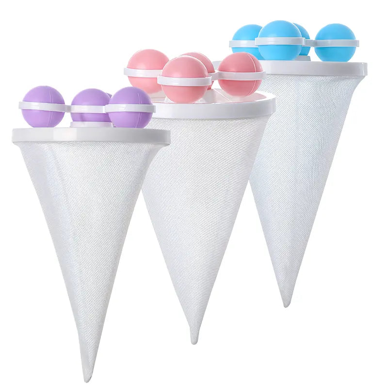 Washing Machine Filter Bag, Reusable Floating Hair Filter for Laundry