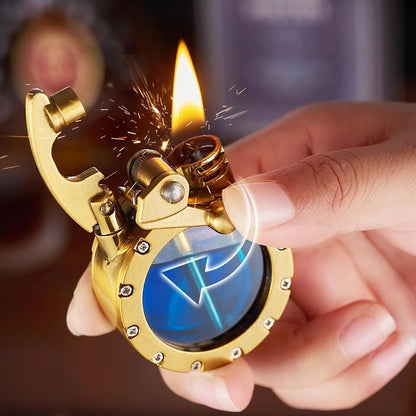 🔥Hot Sale-49% OFF🔥💖🎁Vintage Trench Lighter Transparent Kerosene Lighter Antique Steampunk Lighter（Fuel NOT included）