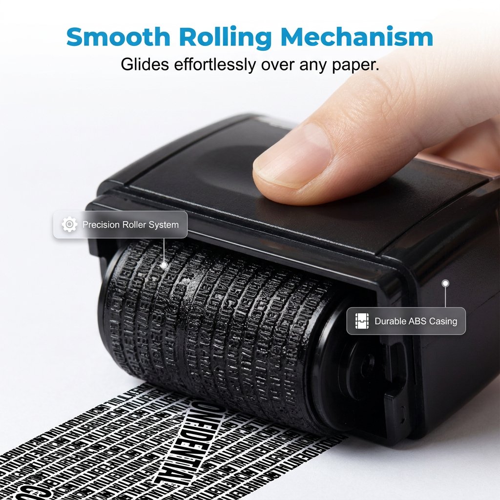🔥🔥SALE 49% OFF!!-Privacy Protection Security Roller Stamp — Address & Billing Info Blocker, Home & Office Mailing Essentials 100m Long-Lasting Roll