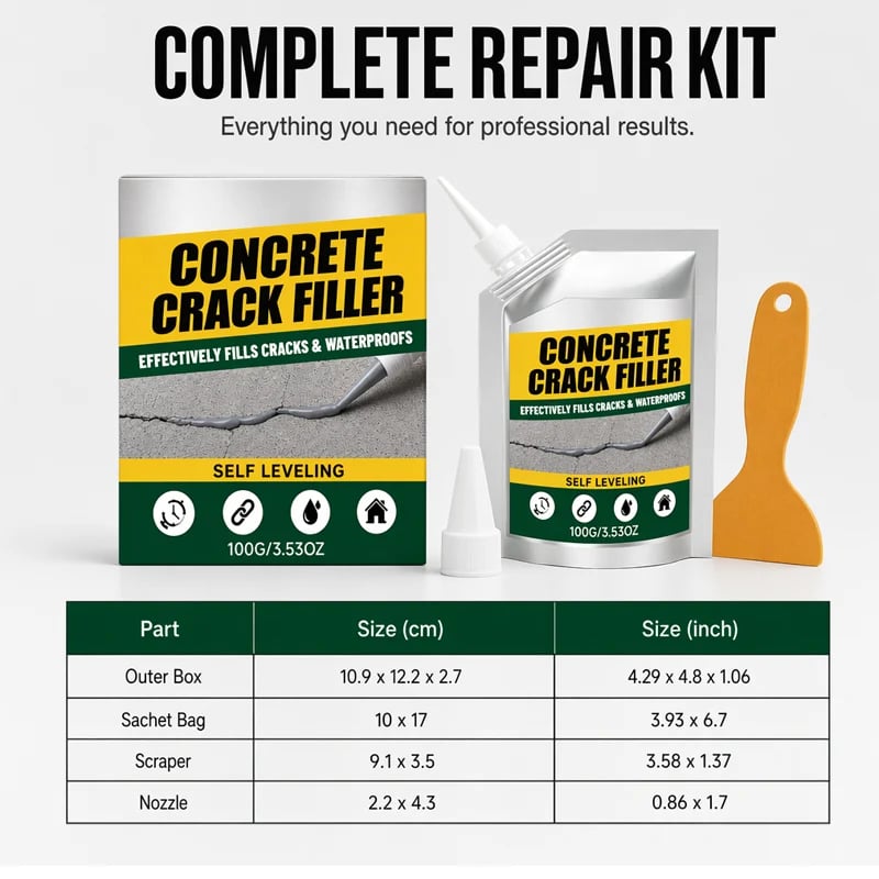 Concrete Crack Filler indoor and outdoor uses
