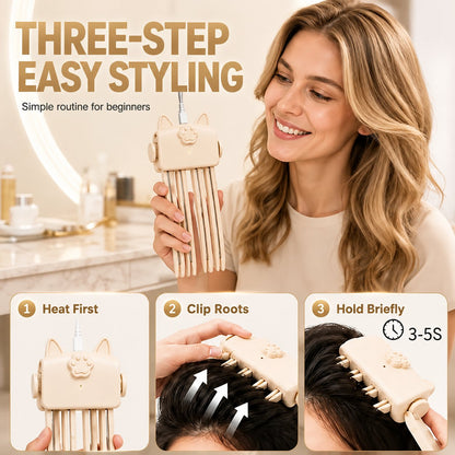 🔥Last Day 49% OFF💇 Wireless Heated Volumizing Root Lift Clip
