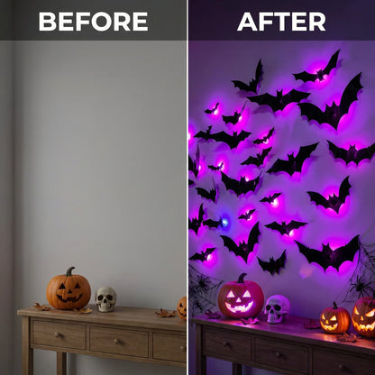 🎃 Halloween Sale 70% OFF 🦇 24PCs-3D Halloween LED Wall Decor