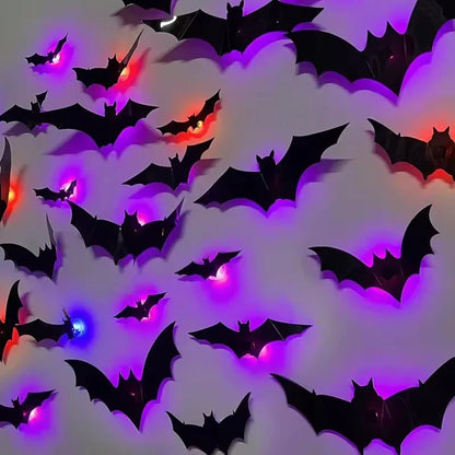🎃 Halloween Sale 70% OFF 🦇 24PCs-3D Halloween LED Wall Decor