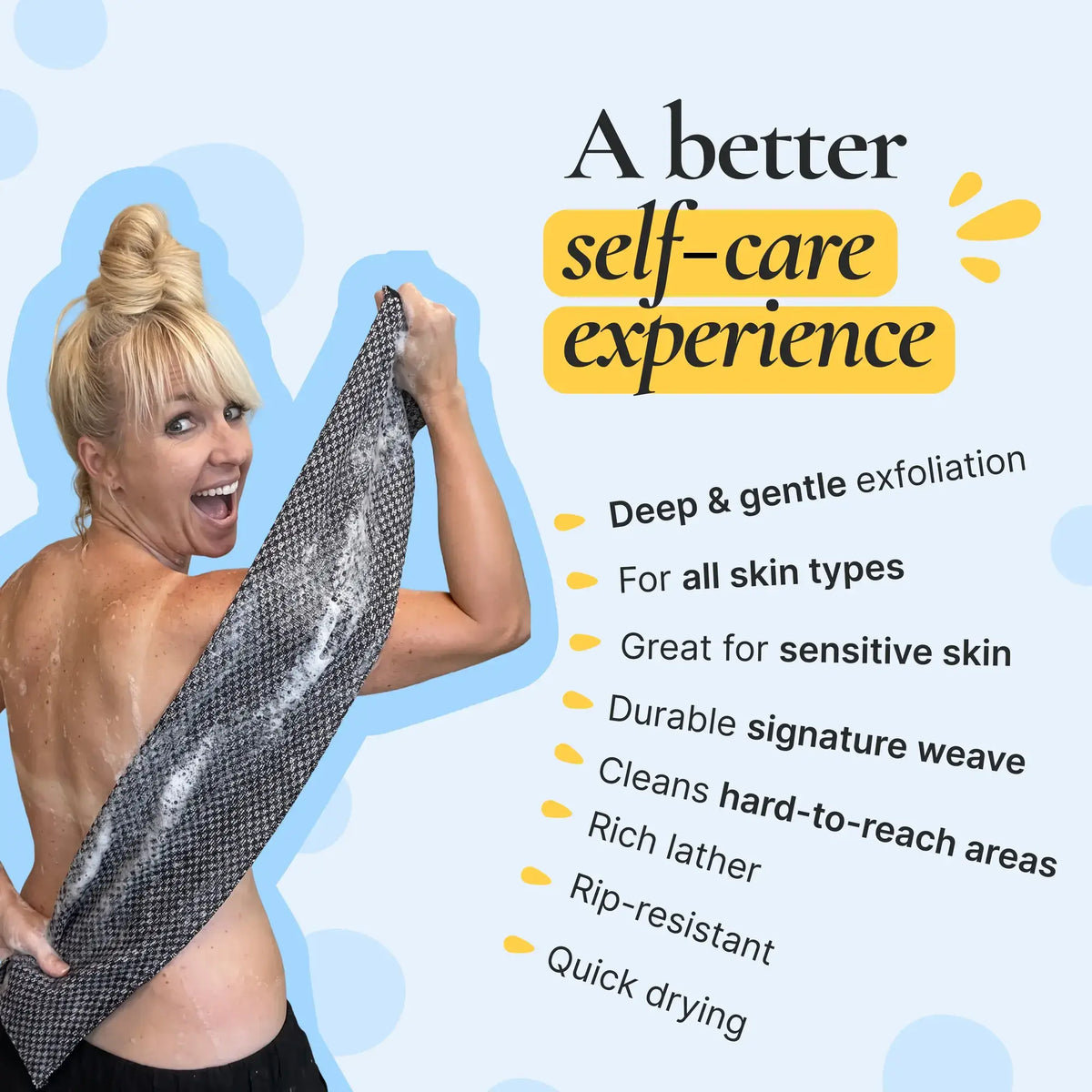 Exfoliating Antibacterial Shower Towel