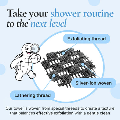 Exfoliating Antibacterial Shower Towel