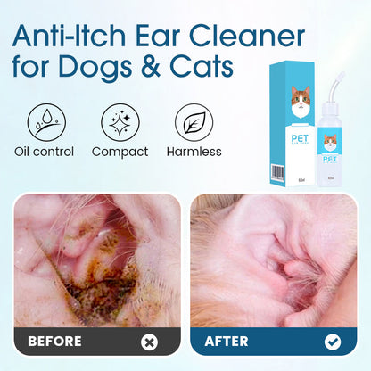 🏆 Last Day Special Price ! 🐱Buy 2 Get 1 Free🐶 Ear cleaner, Relieves itching in dogs & cats