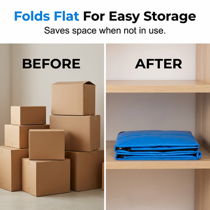 📦 50% OFF NOW! 🧳Large- Collapsible Storage and Moving Bag – Heavy-duty handles & zippered closure 🏠